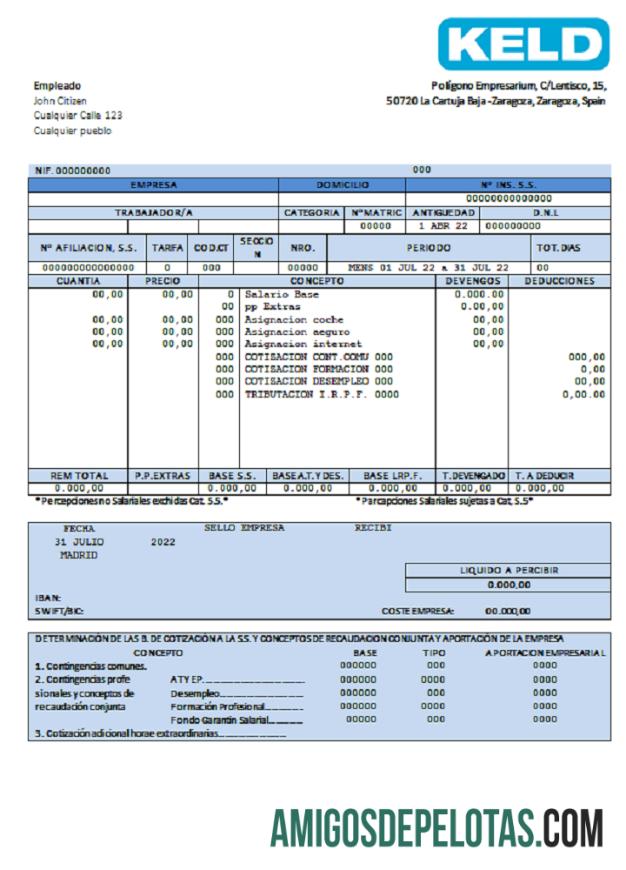 Espanha Keld Electronic Company modelo